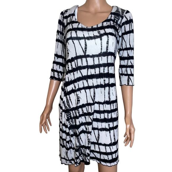 MIRACLEBODY by Miraclesuit Women's Marilyn 3/4 Sleeve Pullover Dress SZ SM - Picture 3 of 10